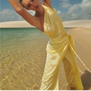 Baobab yellow Marea Jumpsuit Sz L